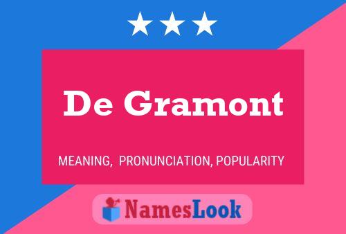 ملصق اسم De Gramont