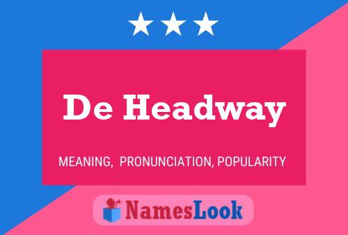 ملصق اسم De Headway