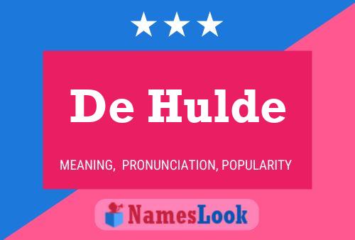 ملصق اسم De Hulde