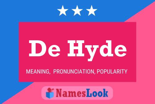 ملصق اسم De Hyde