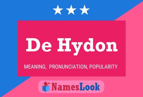 ملصق اسم De Hydon