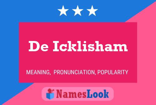 ملصق اسم De Icklisham