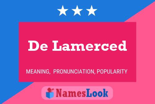 ملصق اسم De Lamerced