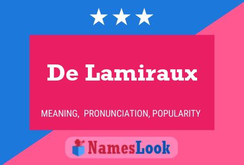 ملصق اسم De Lamiraux