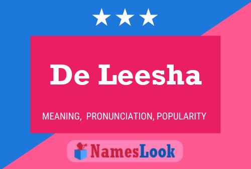 ملصق اسم De Leesha