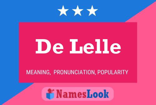 ملصق اسم De Lelle