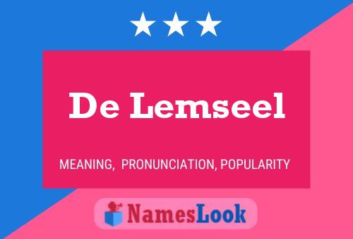 ملصق اسم De Lemseel