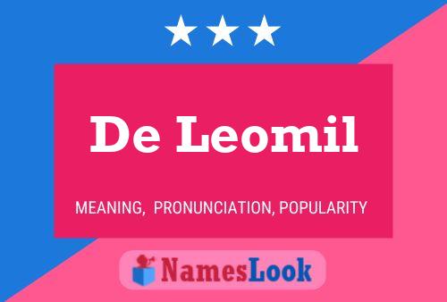 ملصق اسم De Leomil