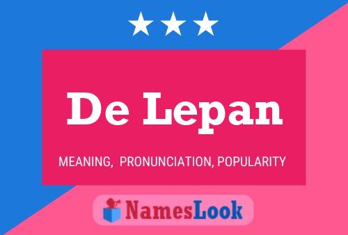 ملصق اسم De Lepan