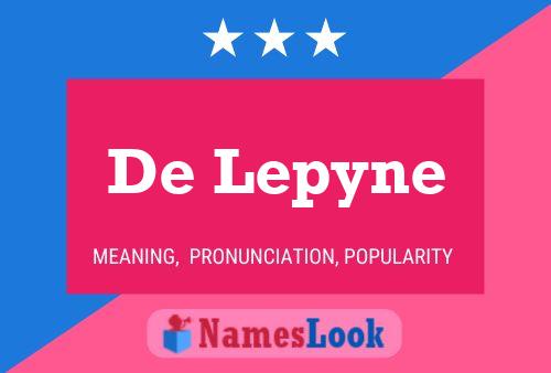 ملصق اسم De Lepyne