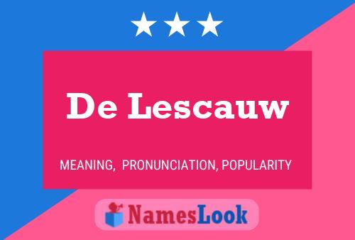 ملصق اسم De Lescauw