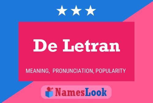 ملصق اسم De Letran