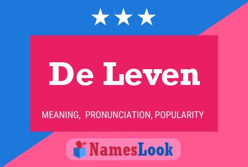 ملصق اسم De Leven