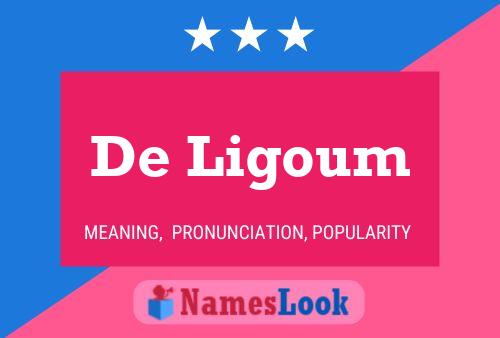 ملصق اسم De Ligoum