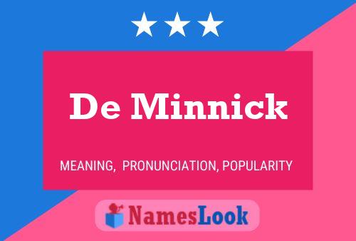 ملصق اسم De Minnick