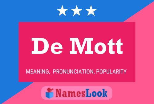 ملصق اسم De Mott