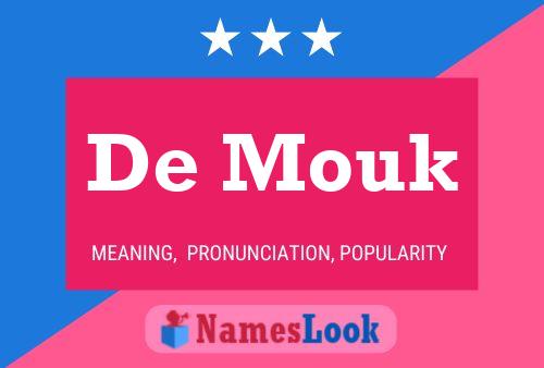 ملصق اسم De Mouk