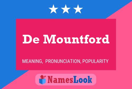 ملصق اسم De Mountford