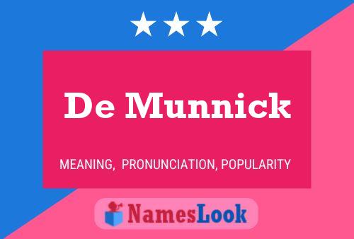 ملصق اسم De Munnick