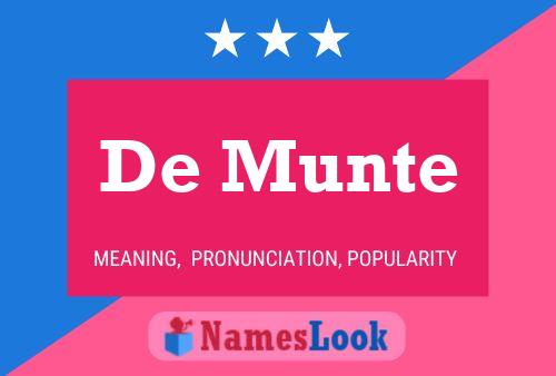 ملصق اسم De Munte