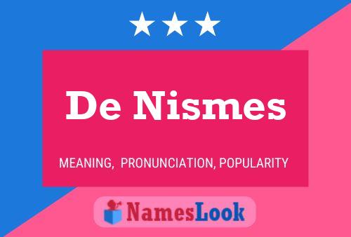 ملصق اسم De Nismes