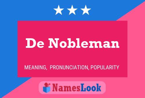 ملصق اسم De Nobleman