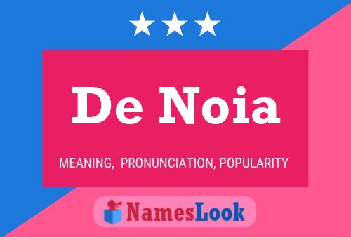 ملصق اسم De Noia