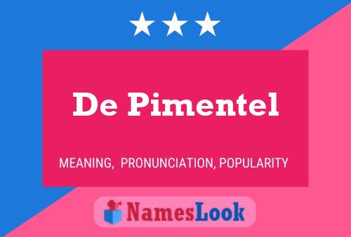 ملصق اسم De Pimentel