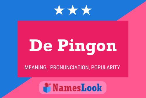 ملصق اسم De Pingon