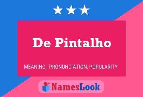 ملصق اسم De Pintalho