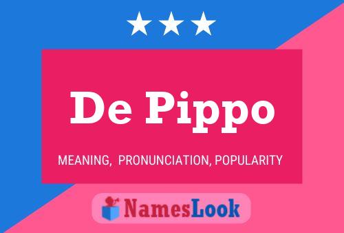 ملصق اسم De Pippo