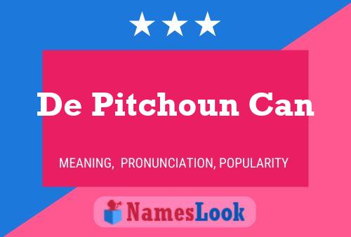 ملصق اسم De Pitchoun Can