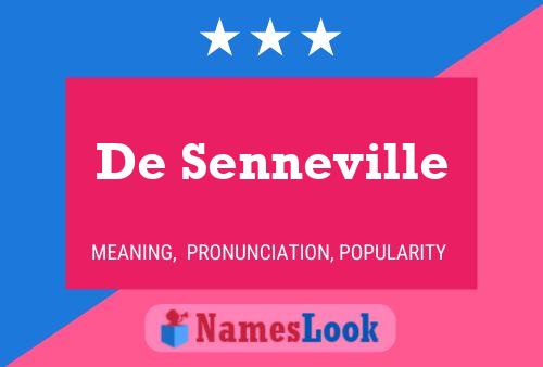 ملصق اسم De Senneville