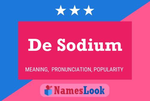 ملصق اسم De Sodium