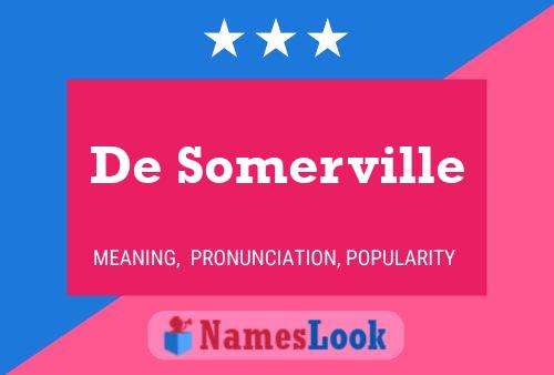 ملصق اسم De Somerville