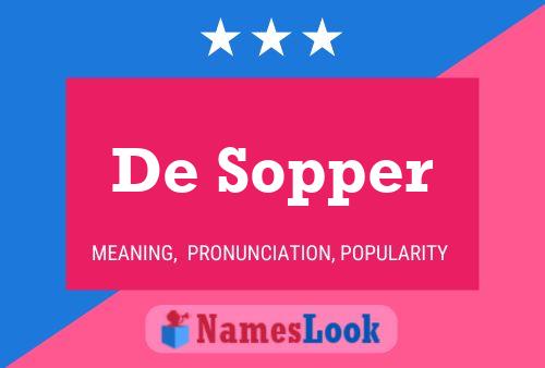 ملصق اسم De Sopper