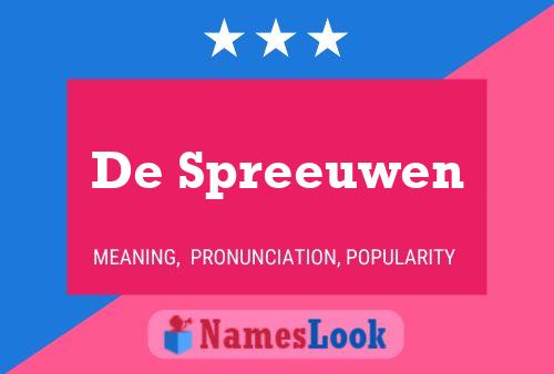 ملصق اسم De Spreeuwen