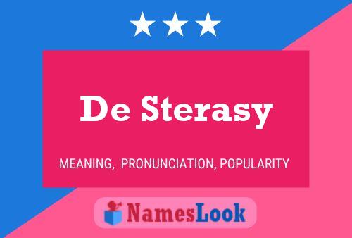 ملصق اسم De Sterasy