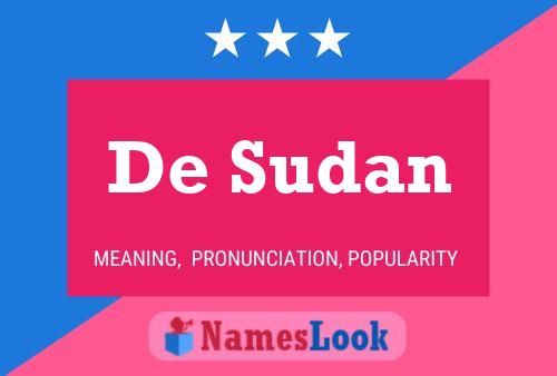 ملصق اسم De Sudan