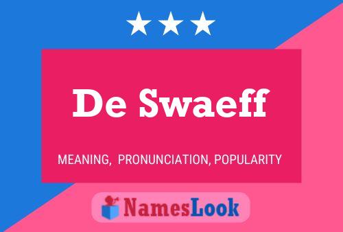 ملصق اسم De Swaeff