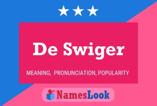 ملصق اسم De Swiger