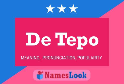 ملصق اسم De Tepo