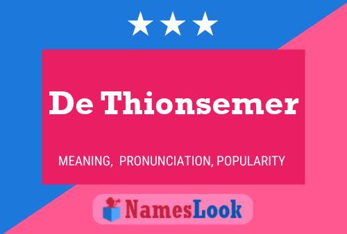 ملصق اسم De Thionsemer