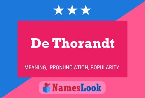 ملصق اسم De Thorandt