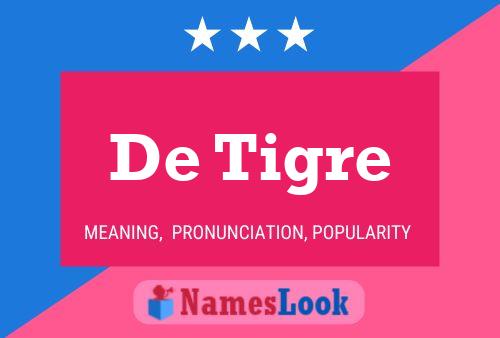 ملصق اسم De Tigre