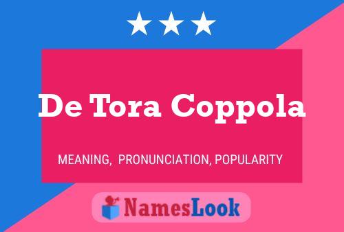 ملصق اسم De Tora Coppola