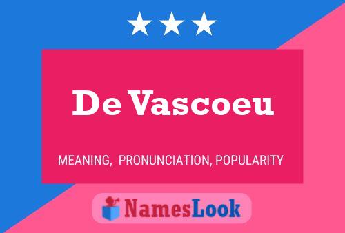 ملصق اسم De Vascoeu