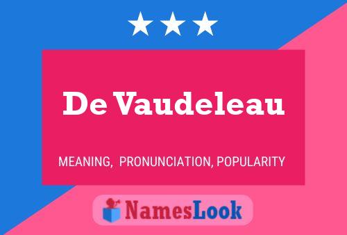 ملصق اسم De Vaudeleau