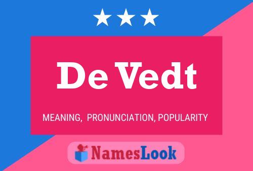 ملصق اسم De Vedt