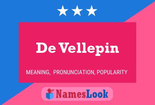 ملصق اسم De Vellepin